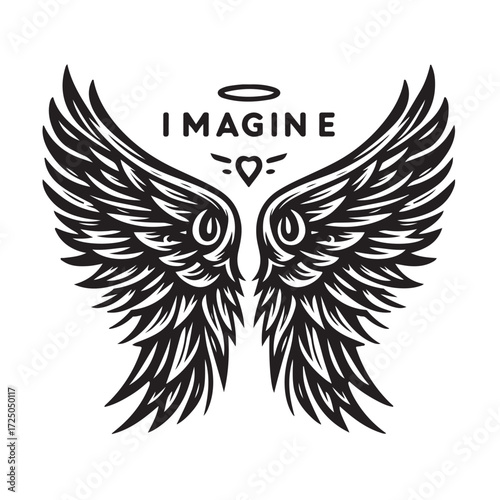 Angel Wings Vector | Decorative Wing Illustration Set”