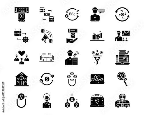 Digital Nomad Line Vector Icons