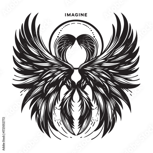 Angel Wings Vector | Decorative Wing Illustration Set”