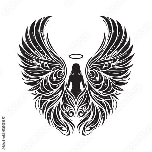 Angel Wings Vector | Decorative Wing Illustration Set”