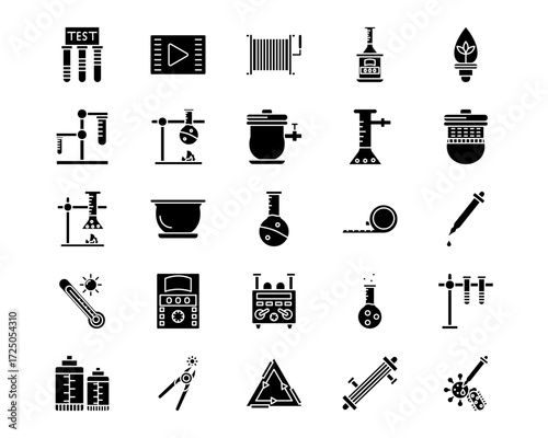 Science Line Vector Icons