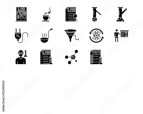 Science Line Vector Icons
