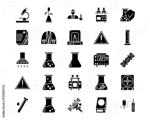 Lab Line Vector Icons