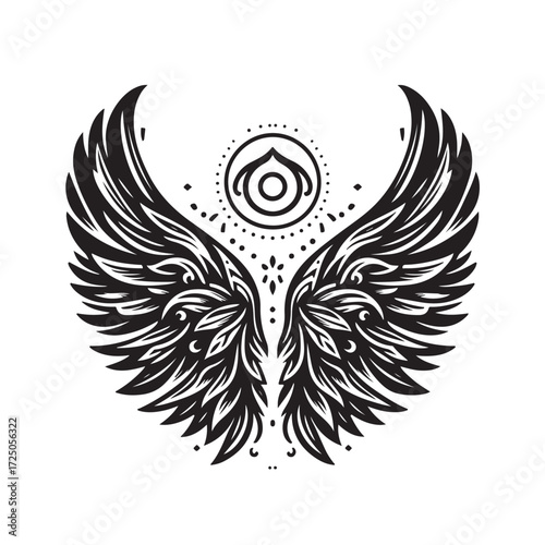 Angel Wings Vector | Decorative Wing Illustration Set”