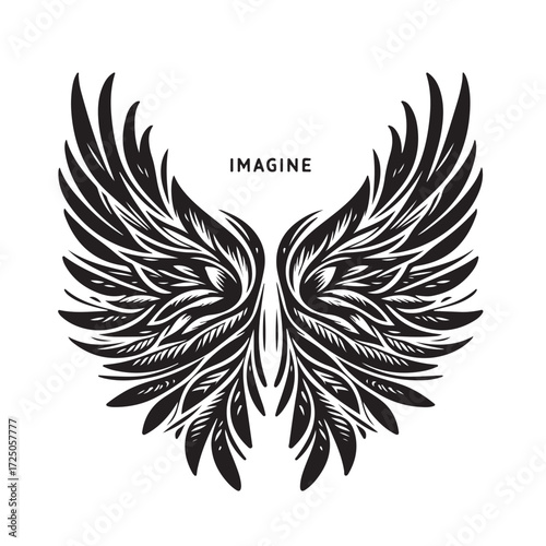 Angel Wings Vector | Decorative Wing Illustration Set”