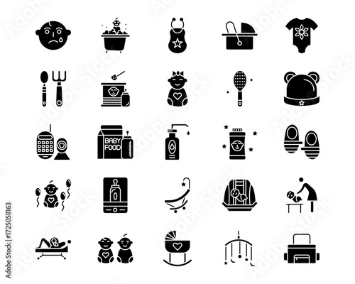 Maternity Line Vector Icons