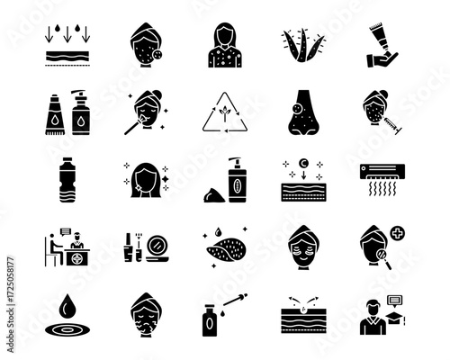 Cosmetology Line Vector Icons