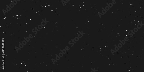 Abstract black background with stars for your design. Vector starry night sky