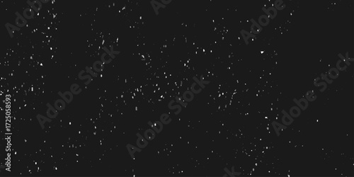 Stars in space.  Galaxy space background.  Night sky with glowing stars. Abstract black background with stars for your design. Vector starry night sky