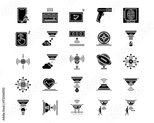 Sensors Line Vector Icons