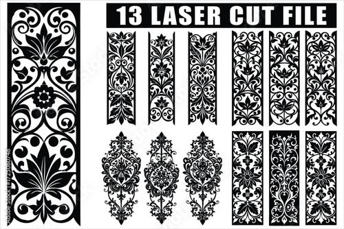 Elegant laser cut floral designs for stylish decor