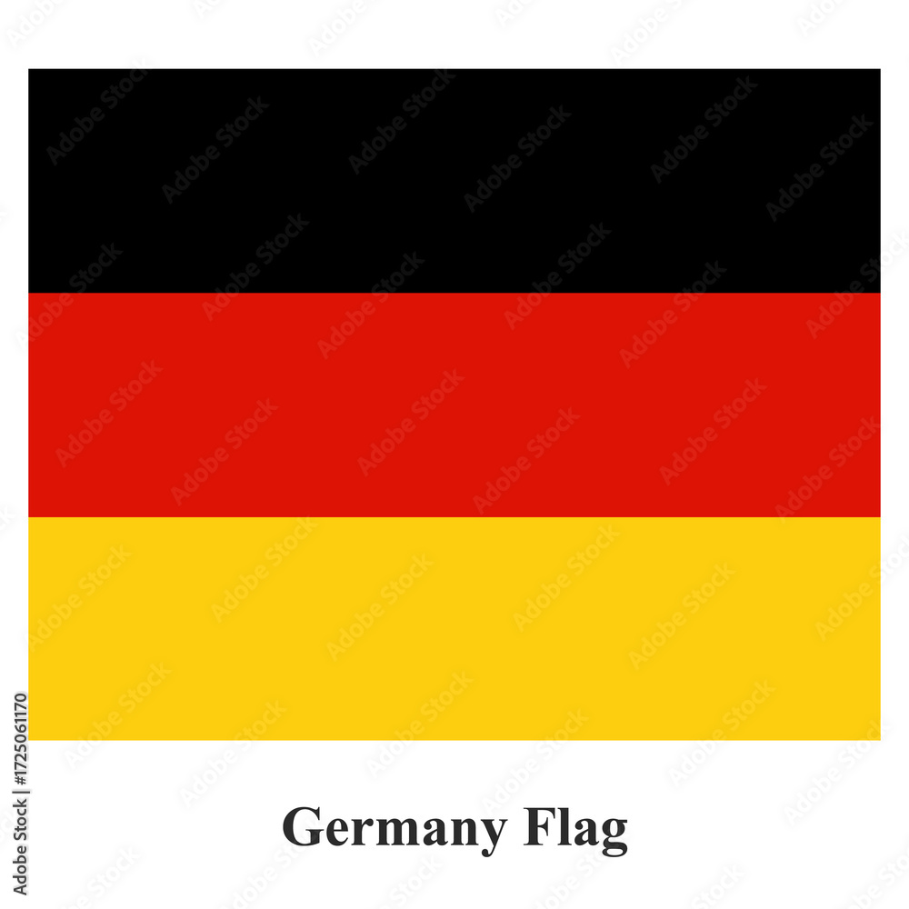 Naklejka premium German flag with black red and yellow horizontal stripes isolated on transparent background Editorial Use Only