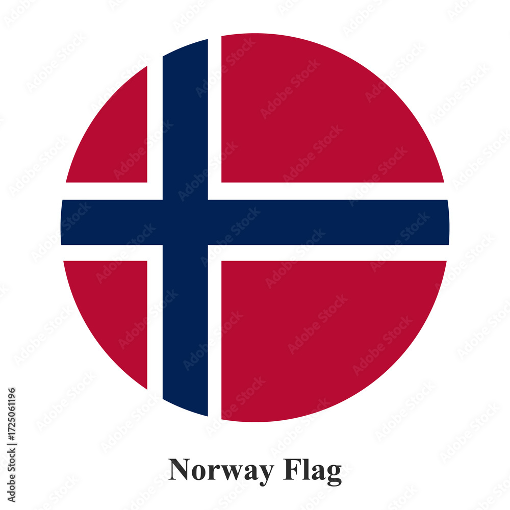 Obraz premium norway flag isolated on transparent background