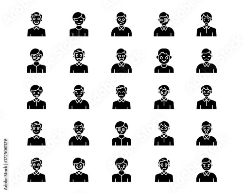 Human Emotions Line Vector Icons