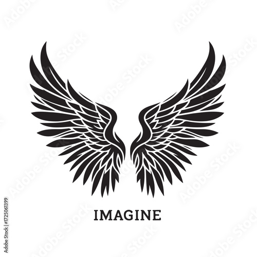 Angel Wings Vector | Decorative Wing Illustration Set”