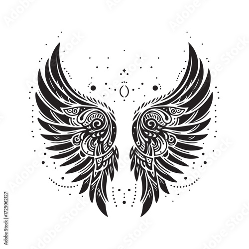 Angel Wings Vector | Decorative Wing Illustration Set”