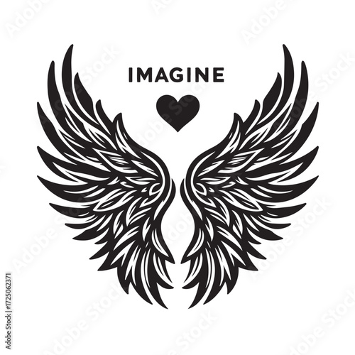 Angel Wings Vector | Decorative Wing Illustration Set”