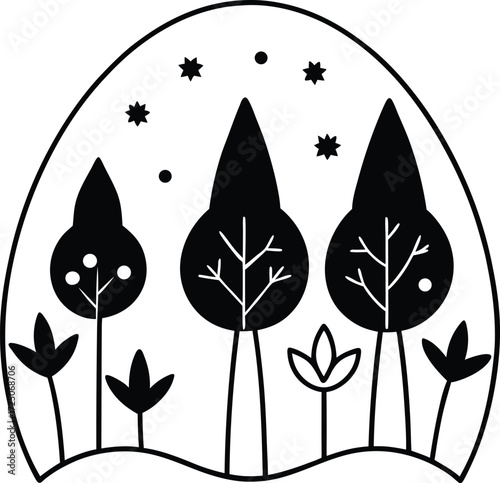 outer space planets ufos alien creatures illustration on transparent background