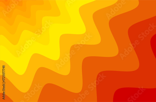 A seamless vector pattern featuring abstract afternoon sun waves. A background with colorful wavy lines. A fun texture for surface design, wallpaper, wrapping paper, and textiles.