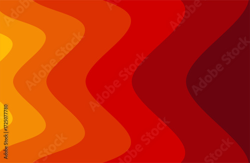 A seamless vector pattern featuring abstract afternoon sun waves. A background with colorful wavy lines. A fun texture for surface design, wallpaper, wrapping paper, and textiles.