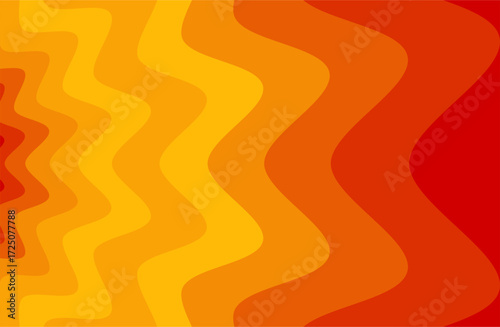 A seamless vector pattern featuring abstract afternoon sun waves. A background with colorful wavy lines. A fun texture for surface design, wallpaper, wrapping paper, and textiles.
