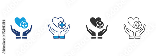 Healthcare Icon Set Multiple Style Collection
