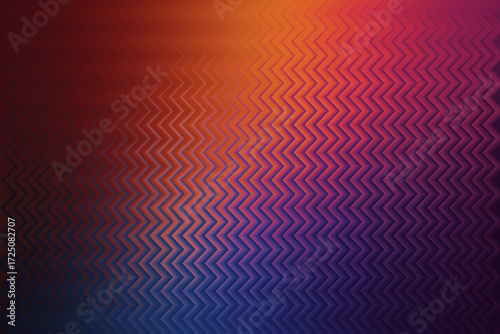 Abstract zigzag pattern with a gradient of warm colors from orange to purple