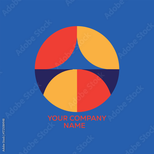 Free Download Modern Abstract Geometric Circle Logo Design for Business and Branding - GFXLoad