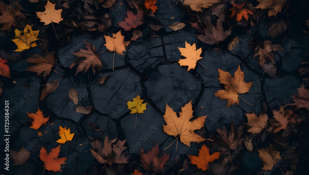 Fototapeta premium Contrasting Leaf Texture