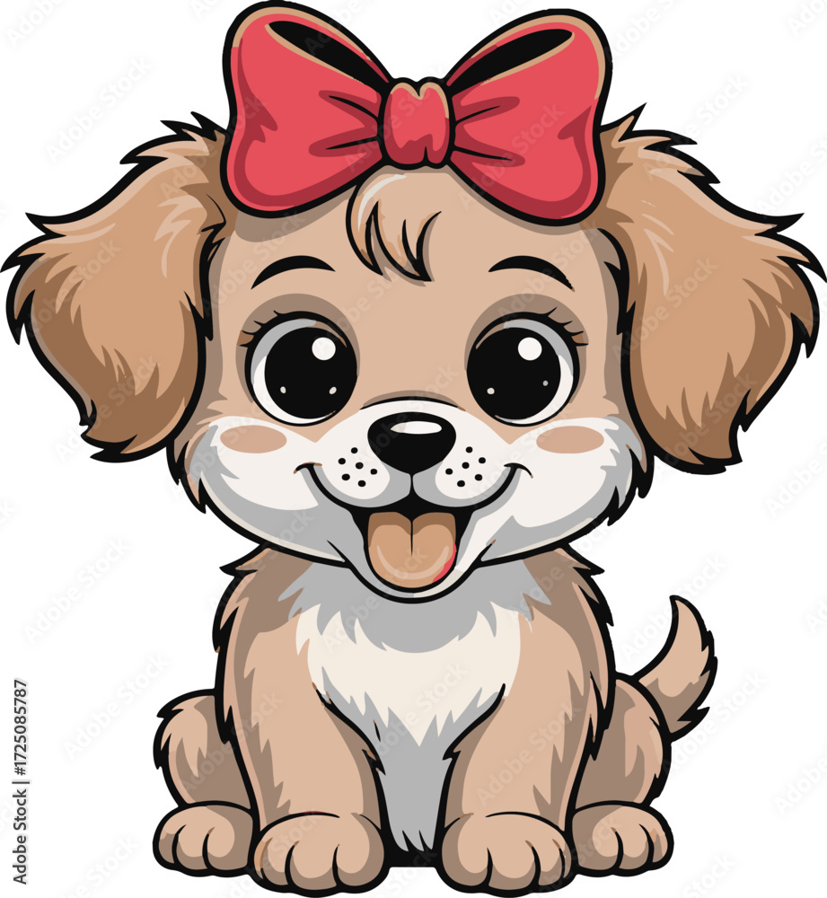 Obraz premium a vector puppu cat art