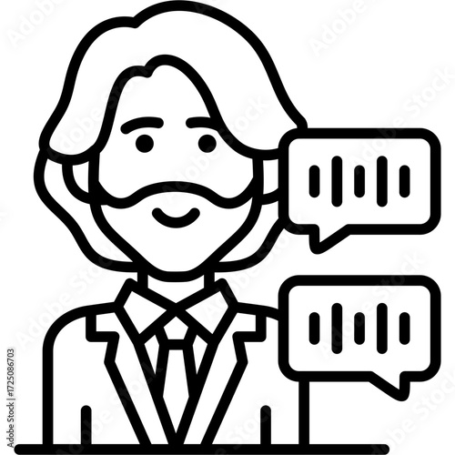 Announcer Icon Vector Element