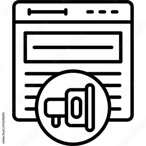 Web Promotion Icon Vector Element