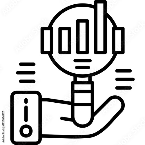 Analysis Icon Vector Element
