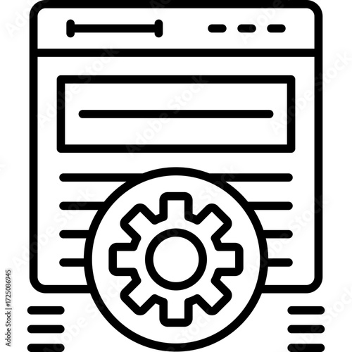 Web Optimization Icon Vector Element