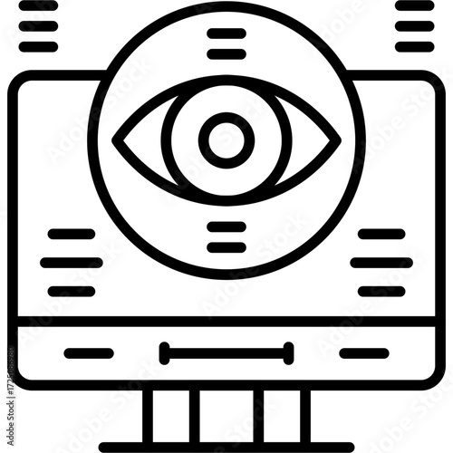 Impression Rate Icon Vector Element