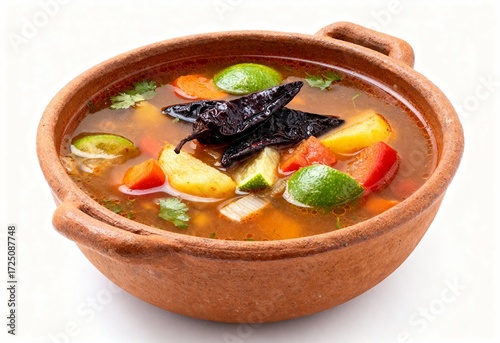 Caldo Tlalpeño mexicano