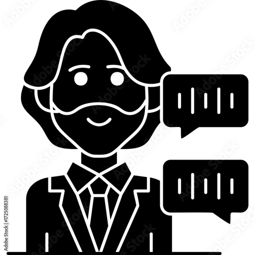 Announcer Icon Vector Element