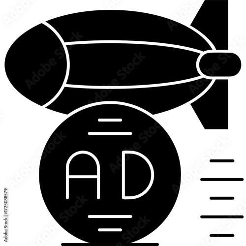 Zeppelin Icon Vector Element
