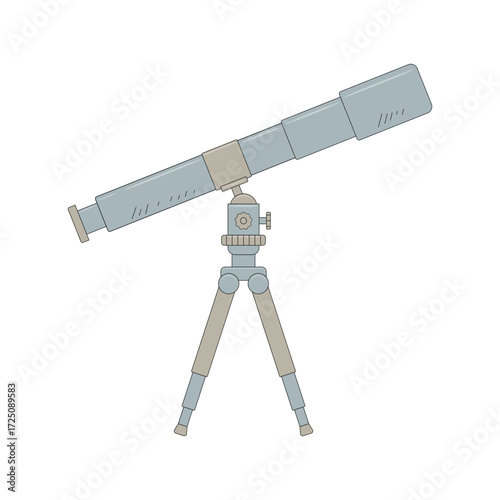 telescope. astronomy. solar system. Vector illustration