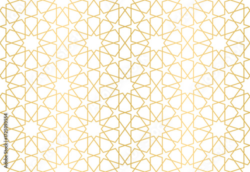 Seamless geometric ornament based on traditional arabic art, Great design for fabric, textile, cover, wrapping paper, background.