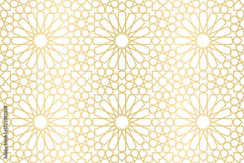 Seamless geometric ornament based on traditional arabic art, Great design for fabric, textile, cover, wrapping paper, background.