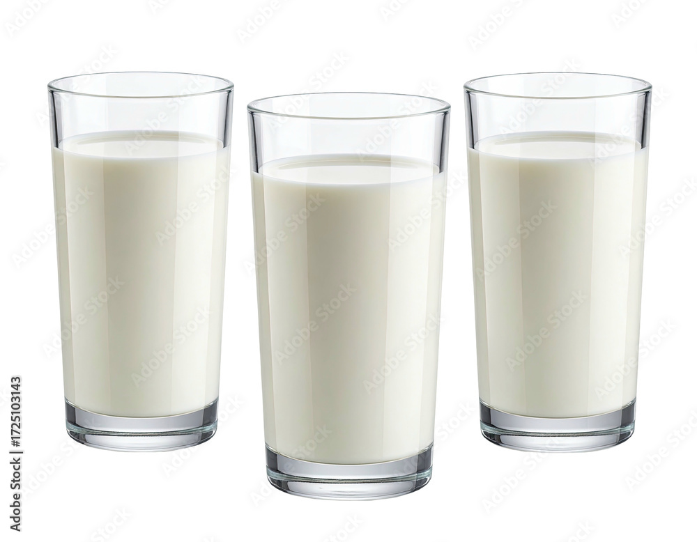 custom made wallpaper toronto digitalThree clear glasses filled with milk