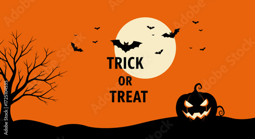 halloween background with pumpkin