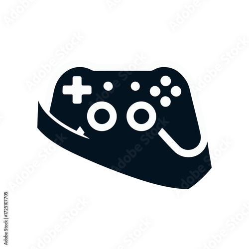 A sleek gaming controller design set against a minimalist background, ideal for tech promotions