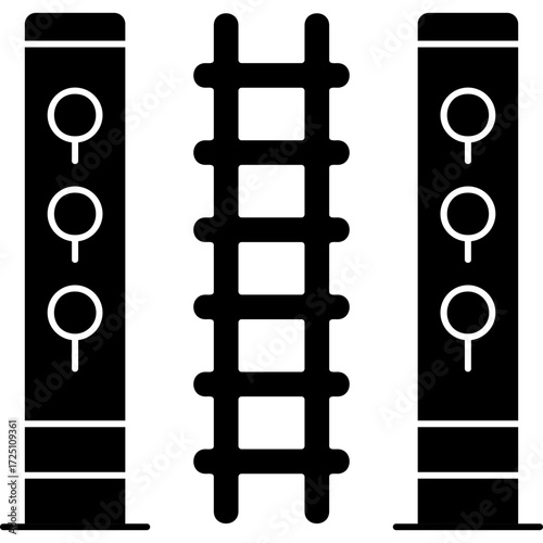 Railway Icon Vector Element