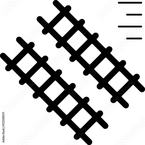 Railroad Icon Vector Element