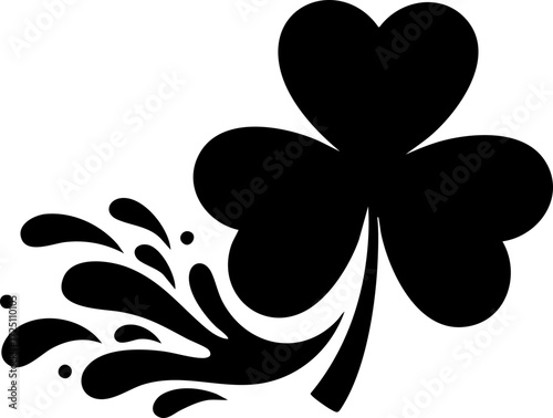 Obraz na płótnie Elegant shamrock design for St Patrick's Day celebrations, Irish pride and good