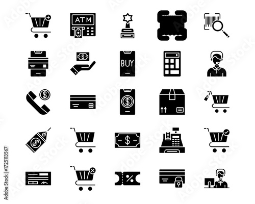 Shopping and Ecommerce Line Vector Icons