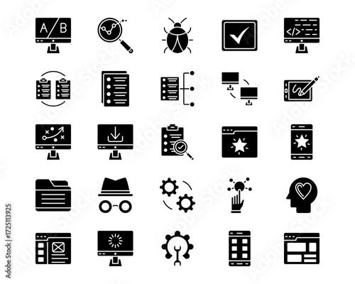 User Experience Line Vector Icons