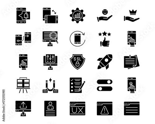 User Experience Line Vector Icons